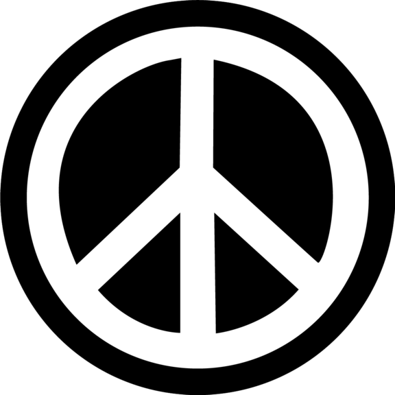Peace Sign Small Button