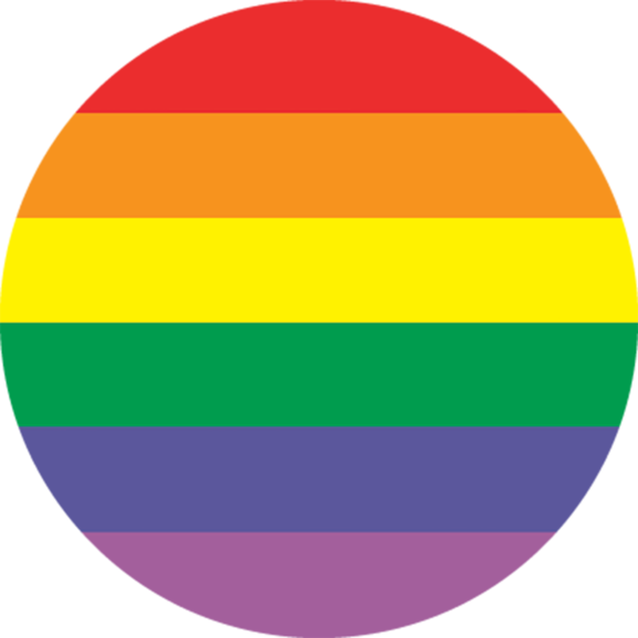 Rainbow Stripes Button