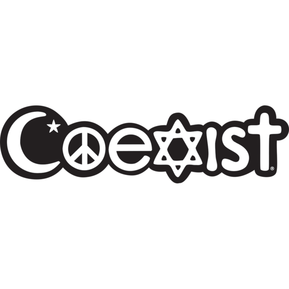 Religions Coexist Car Plaque Emblem GONE