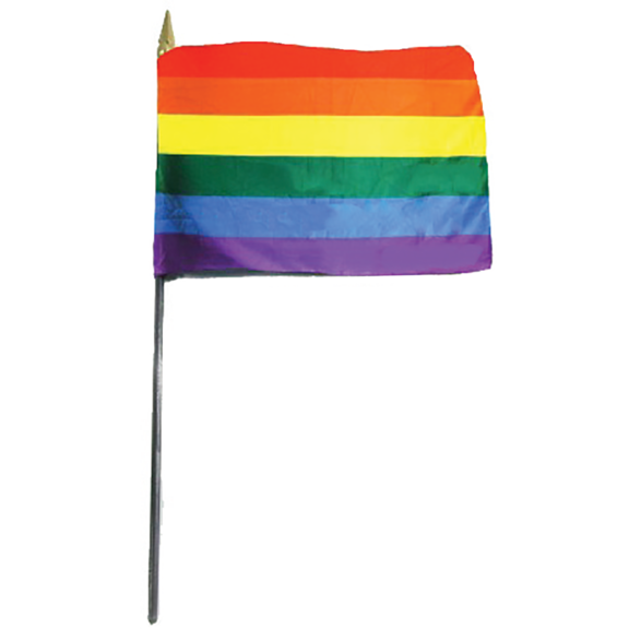 Rainbow Flag on a Stick
