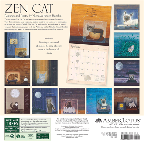 Zen Cat Calendar