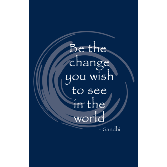 Be The Change Gandhi Magnet