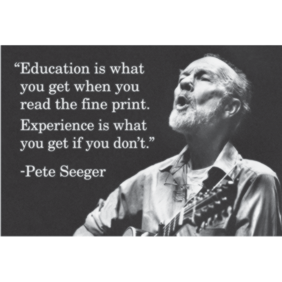 Education Is What You Get Seeger Magnet