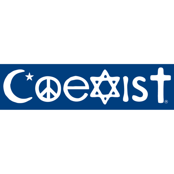 Religions Coexist Bumper Sticker