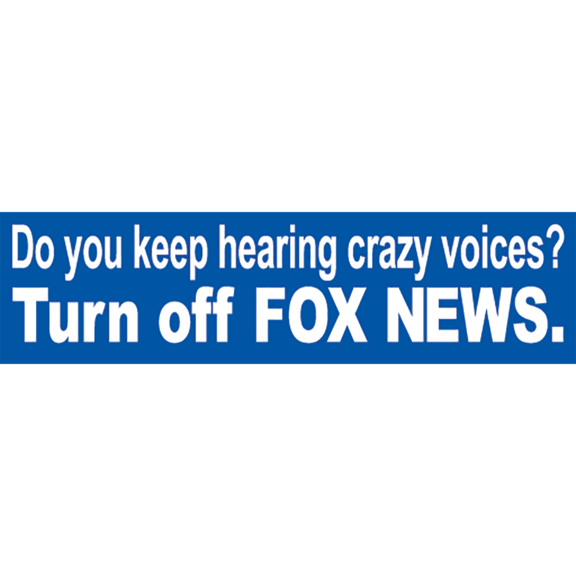 Turn Off Fox News Bumper Sticker