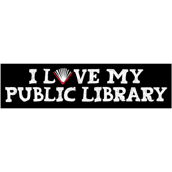 I Love My Public Library Bumper Sticker