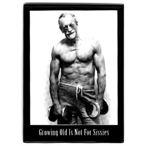 Growing Old Man Magnet