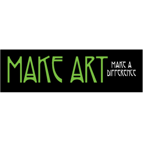 Make Art Make A Difference Small Sticker