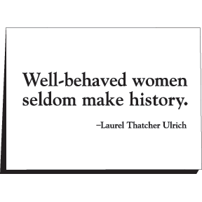 Well-Behaved Women Blank 8 Note Card Set