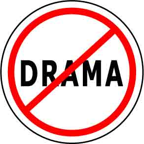 NO DRAMA Button