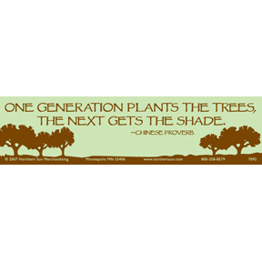 ONE GENERATION PLANTS Bumper Sticker