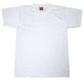 Closeout Blank White Ribbed T-Shirts