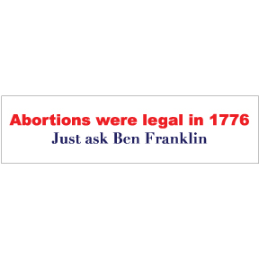 Abortions Were Legal Bumper Sticker