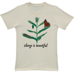 Change Is Beautiful Butterfly Organic T-Shirt