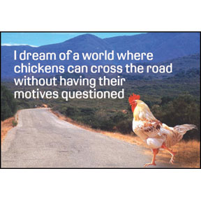 Chicken Motives 2x3 Magnet