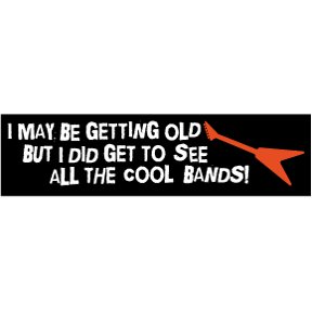 Cool Bands Bumper Sticker