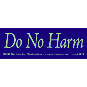 Do No Harm Sticker