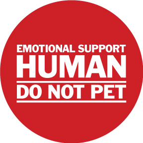 Emotional Support Human Button