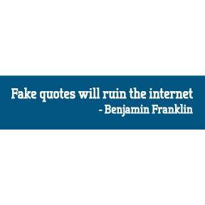 Fake Quotes Bumper Sticker