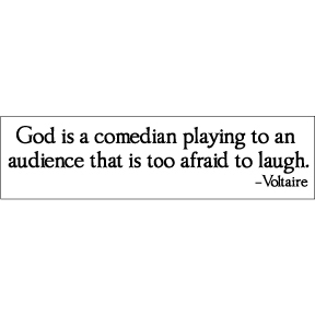 God-Comedian-Voltaire-Bumper-Sticker