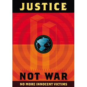 Justice Not War Poster