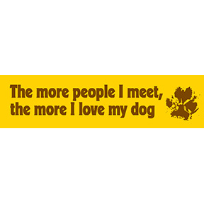 Love My Dog Bumper Sticker