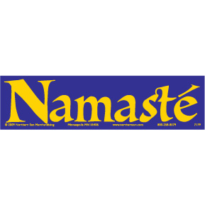 Namaste Bumper Sticker