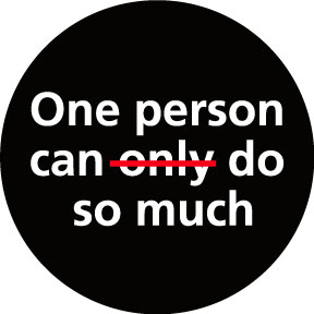 One Person Can Do So Much Button