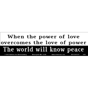 Power Of Love Jimi Hendrix Bumper Sticker