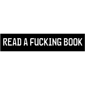 Read A Fucking Book Sticker