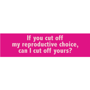 Reproductive Choice Bumper Sticker