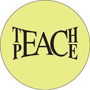 Teach Peace Button