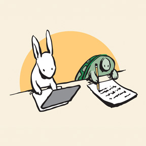 Tortoise-And-Hare-Organic-T-Shirt