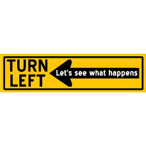 Turn-Left-Bumper-Sticker