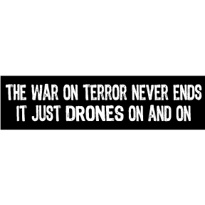 War-Drones-On-Bumper-Sticker