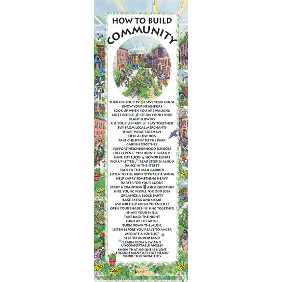 Build Community Laminated Poster