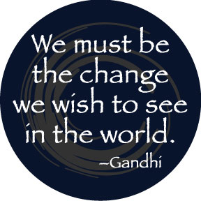 BE THE CHANGE Button
