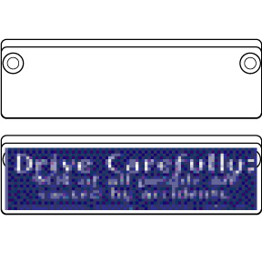 BUMPER STICKER HOLDER