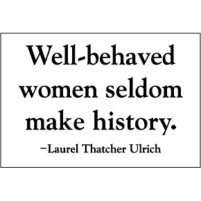 WELL-BEHAVED WOMEN 2" x 3" Magnet