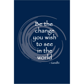 BE THE CHANGE 2" x 3" Magnet