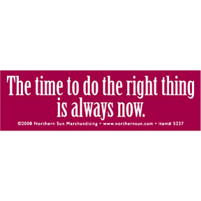 TIME TO DO THE RIGHT THING Sticker