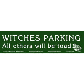 WITCHES PARKING Bumper Sticker