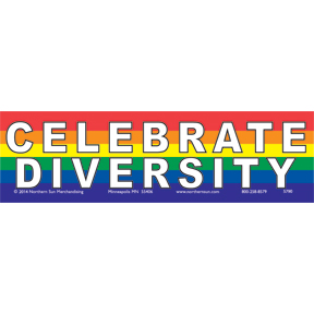 CELEBRATE DIVERSITY Bumper Sticker