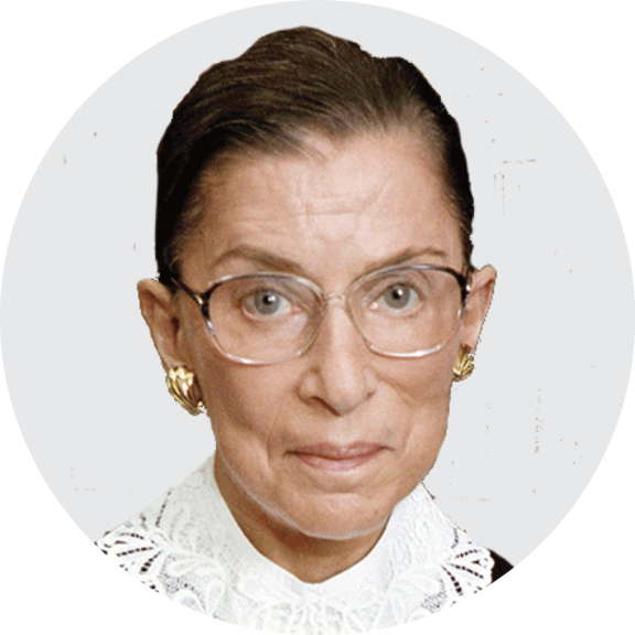 Ruth Bader Ginsburg RBG Button