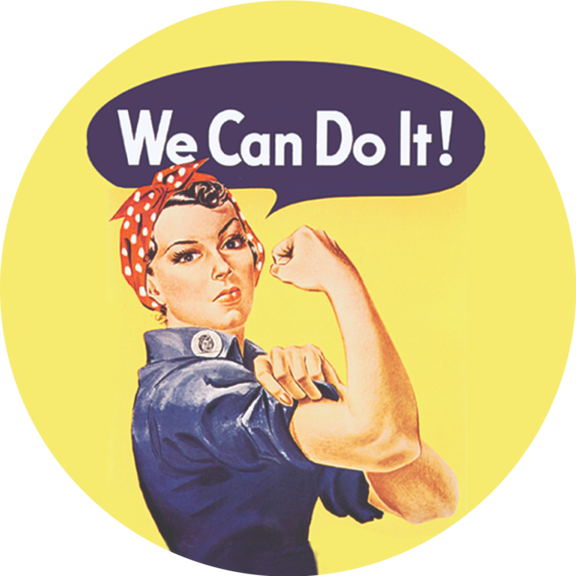 Rosie The Riveter Button