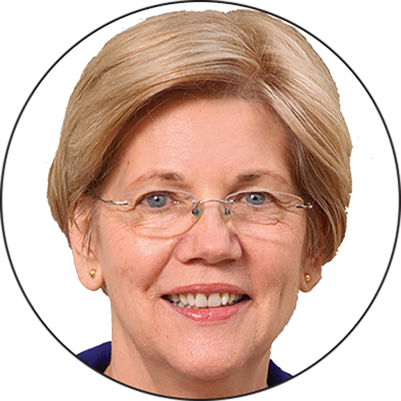 Elizabeth Warren Button