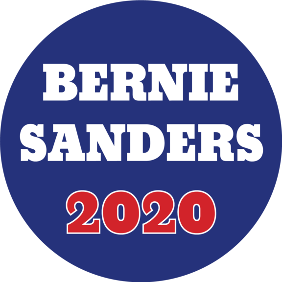 Bernie Sanders for President 2020 button pin 2.25"  Brick 