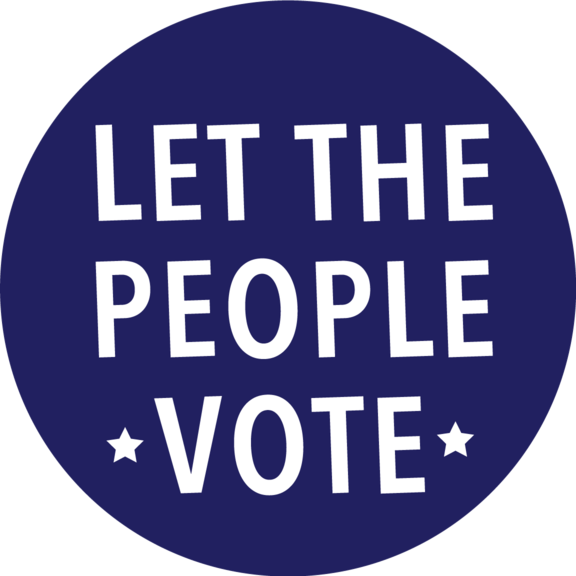 Let The People Vote Button