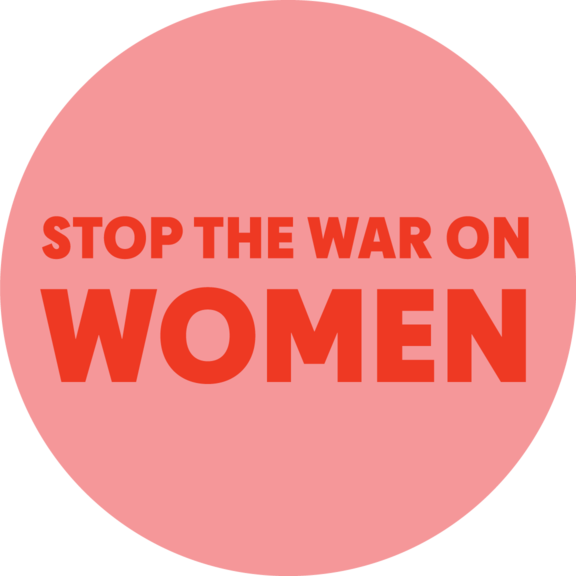 Stop The War On Women Button