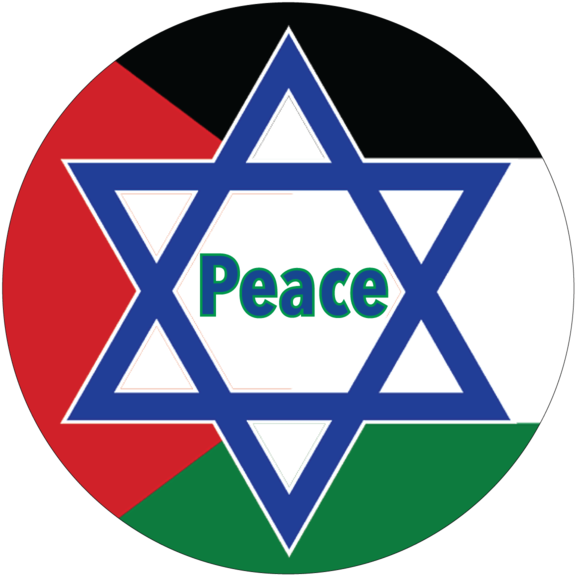 Israel Palestine Peace Button